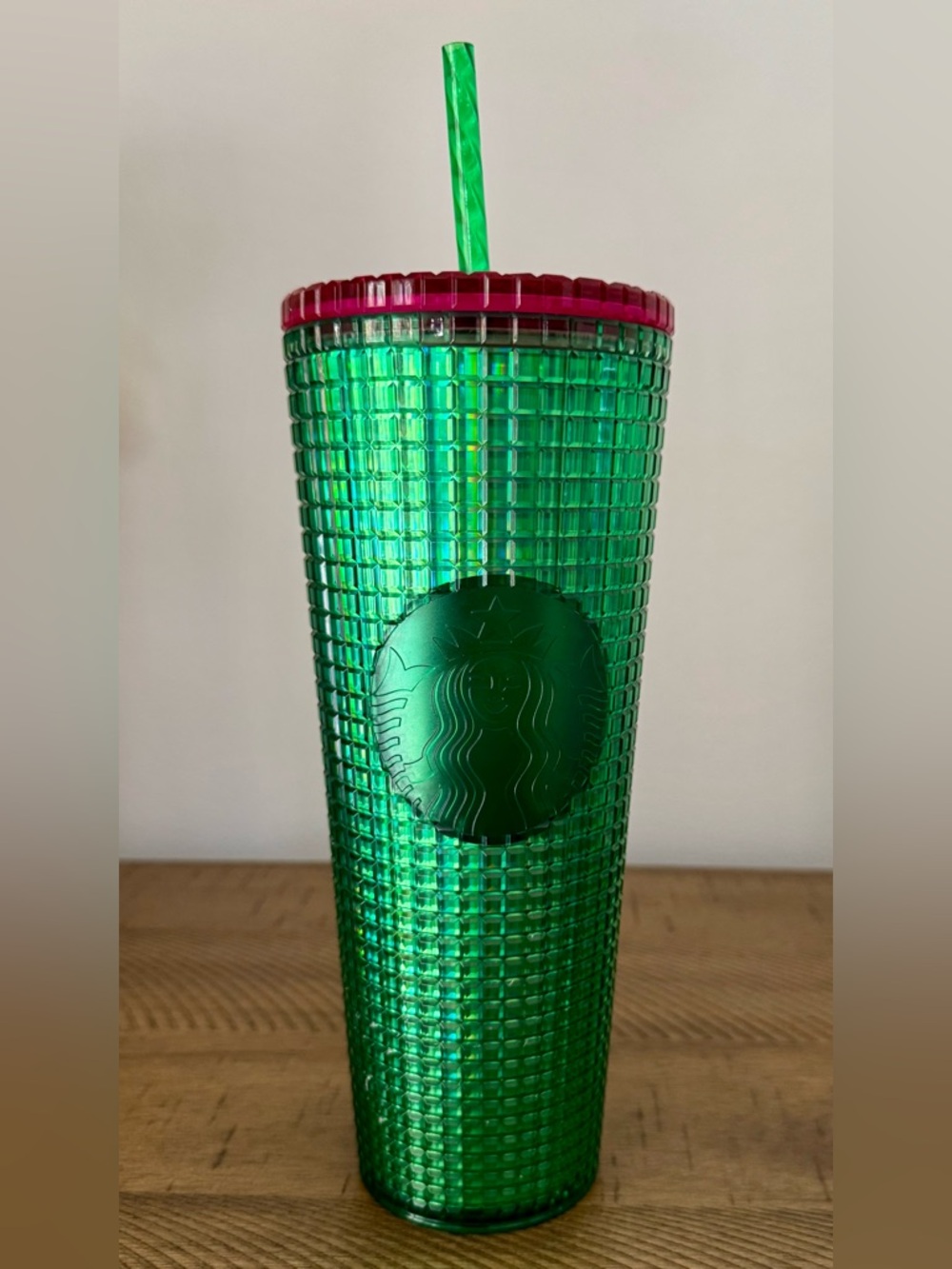 🎄Starbucks Holiday Season Acrylic Tumbler w/Straw